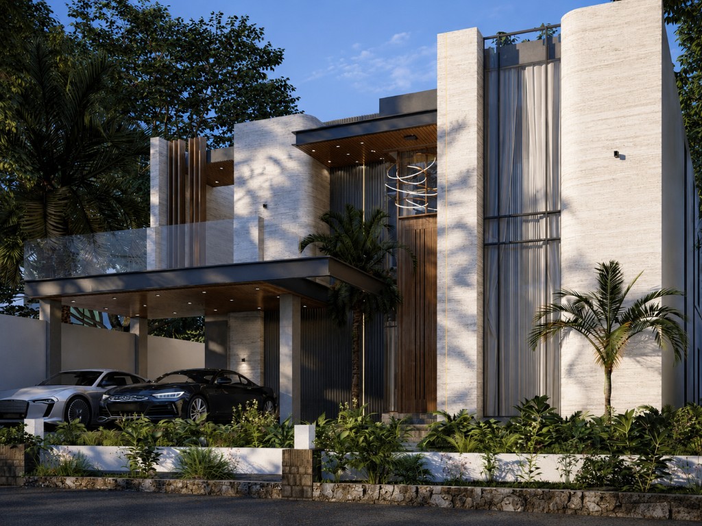 Serene Nova estate exterior — daytime