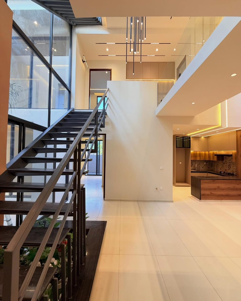 Villa Terra double-height living space